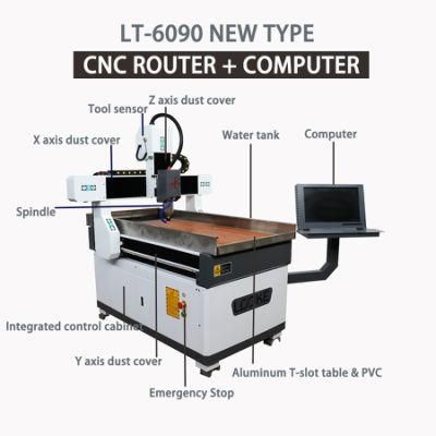 Mini CNC Milling Cutting Engraving Machine 3 Axis 6090 CNC Router for Metal, Wood, PVC