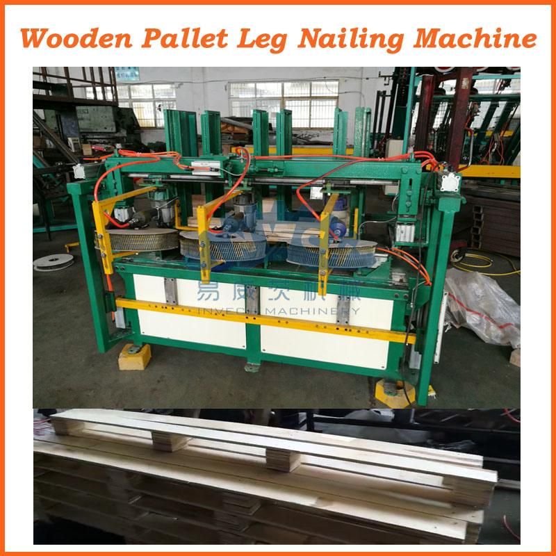 Wood Pallet Feet/Block Nailing Machine