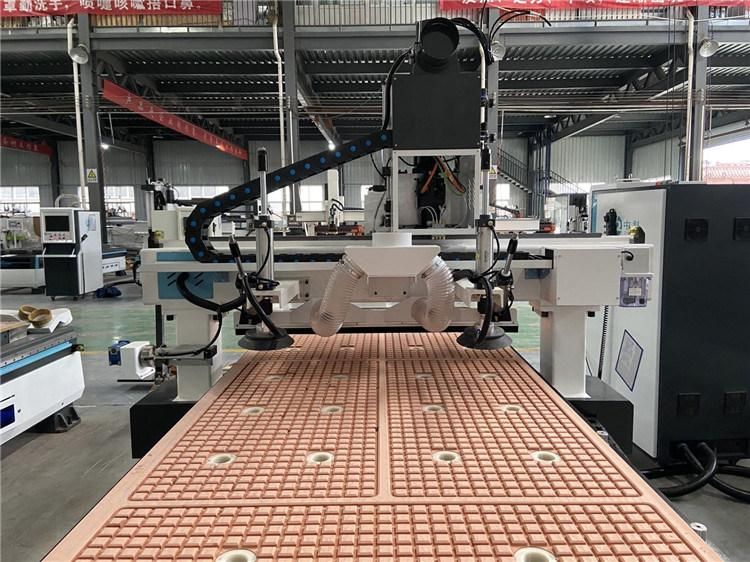 Straight Line Tool Chaning Magazine Atc CNC Router Machine