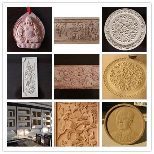 Cast Iron Structure Advertising CNC Router Machinery for Wood Engraving