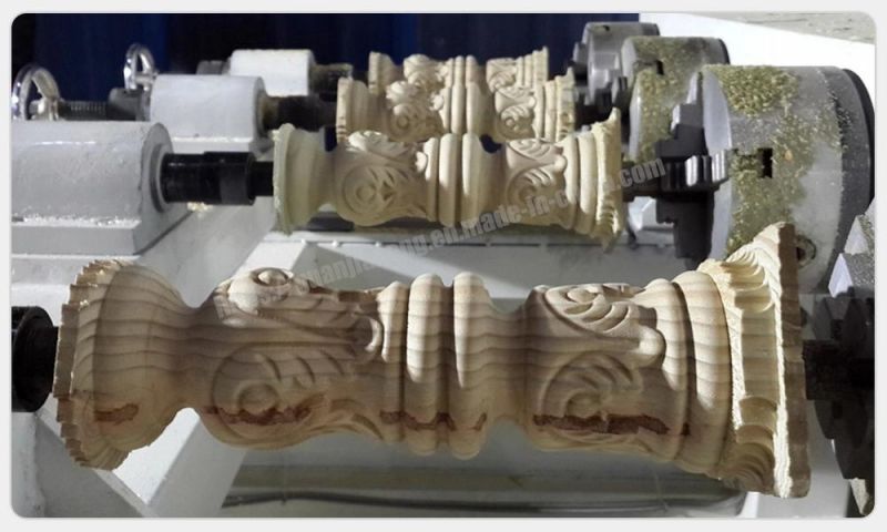 4 Axis CNC Router Machine / Wood 3D CNC Carving Machine, Wood CNC Engraving Machine
