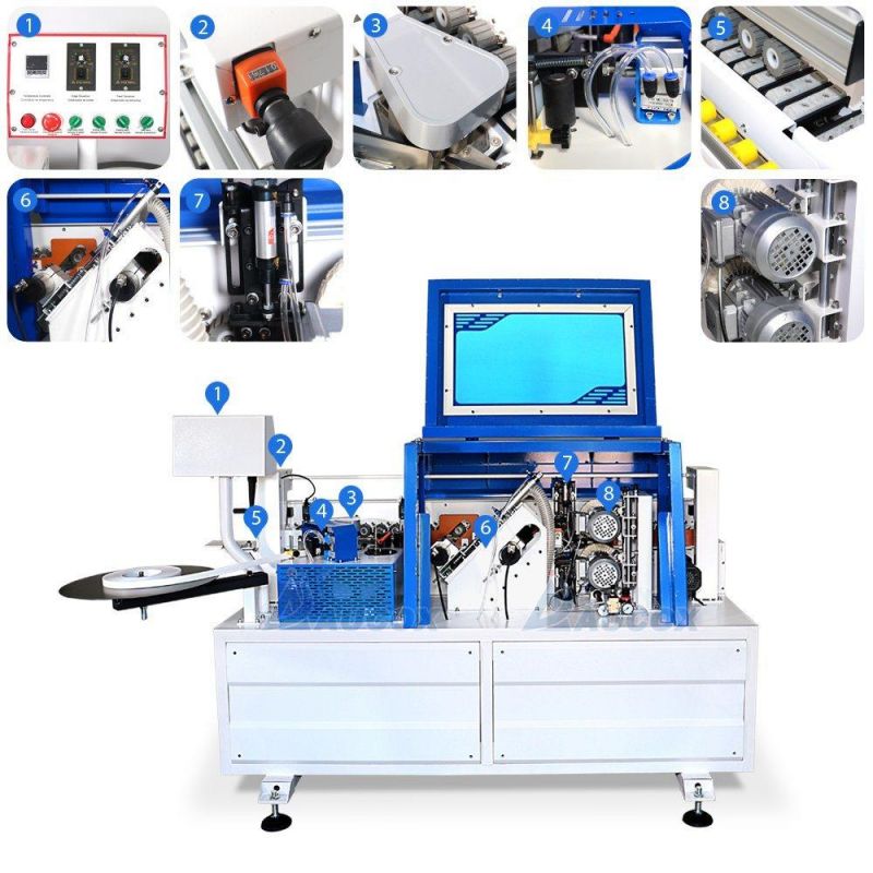 5 Functions Automatic Edge Banding Machine for Straight Woodworking