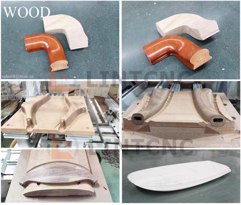 5 Axis Machining Center Carving Machine 3D Foam Wood Metal Milling Machine Rotating Head