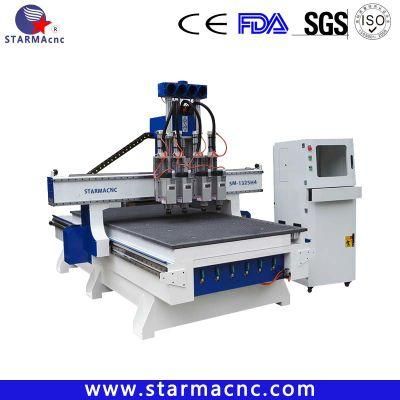 Multi Heads Easy Atc CNC Router for Wooden Door