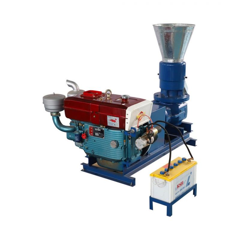 Diesel Wood Pellet Machine /22HP 230mm Wood Pelletizer Making Machine