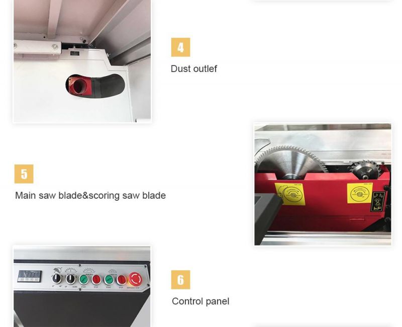 ZICAR MJ6132YIA sliding table saw panel saw wood cutting machine