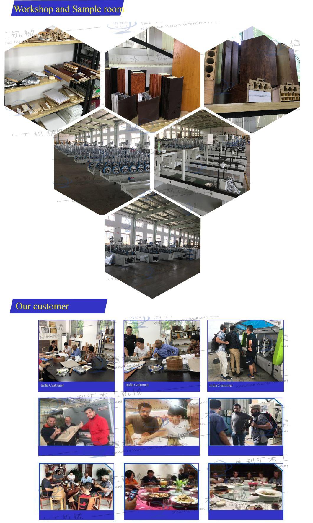 Aluminium/ PVC /PUR / Paper/ Film/ Melamine/ Wood Door Profile Hot Glue Melt Wrapping Machine Width 300/1300mm Profile Wrapping Machine Manufacturer