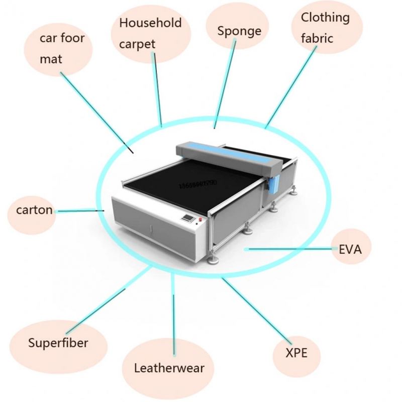 Automatic CNC Vibrating Knife Cutting Machine for Clothing Fabric