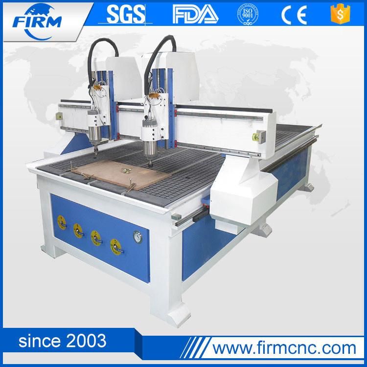 Two Heads Wood CNC Router Engraving Carving Machine