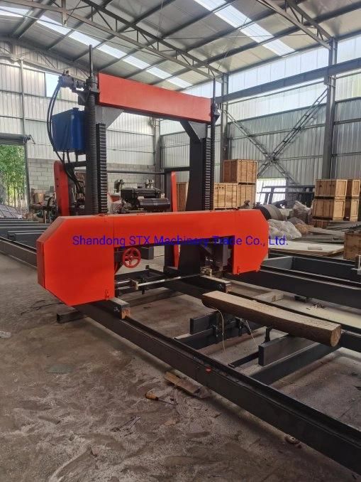 Hydraulic Wood Log Band Saw Bandsaw Diesel Engine with CE