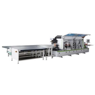 PVC Edge Bander Machine for Kitchen Cabinet Produce with Double Trimming and Corner Rounder